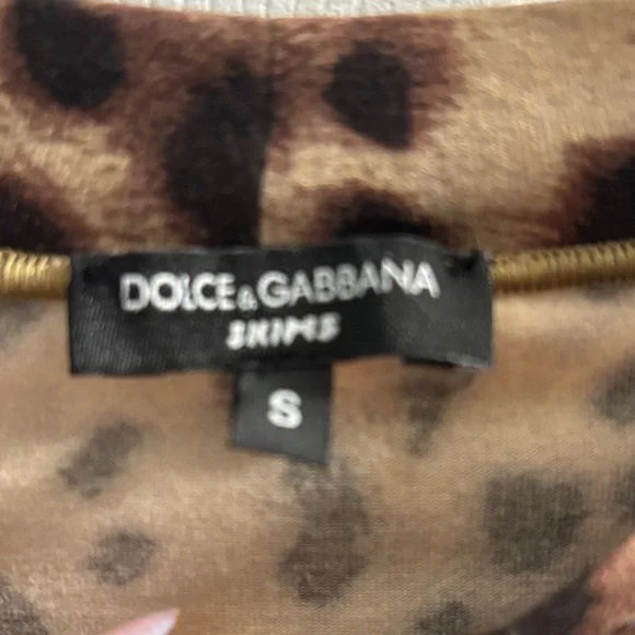 SKIMS DOLCE & GABBANA Leopard Print Long Sleeve Blouse - Picture 3 of 6